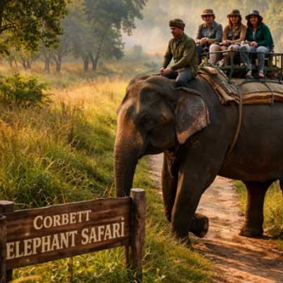 Elephant Safari in Jim Corbett National Park